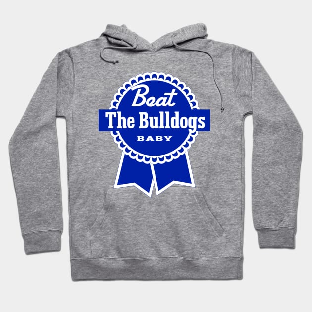 Beat The Bulldogs gameday rivalry (blue) Hoodie by Sharkshock